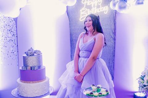 Festa de 15 anos - hora do parabéns'