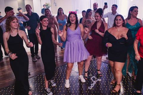 Festa de 15 anos - balada na associação da JBS em Montenegro'