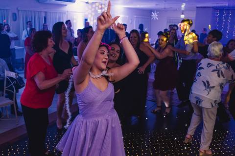 Festa de 15 anos - balada na associação da JBS em Montenegro'