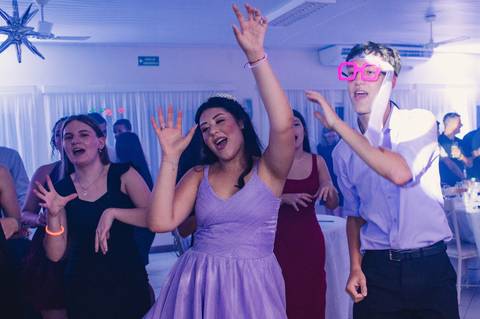 Festa de 15 anos - balada na associação da JBS em Montenegro'