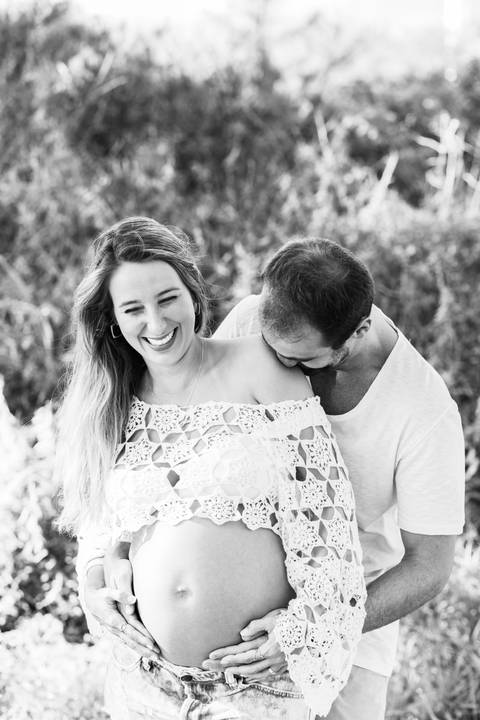 ensaio gestante na praia da Barra'