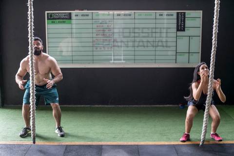 Casal crossfit pantanal'
