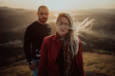 pre wedding nas montanhas, fotografia no inverno'