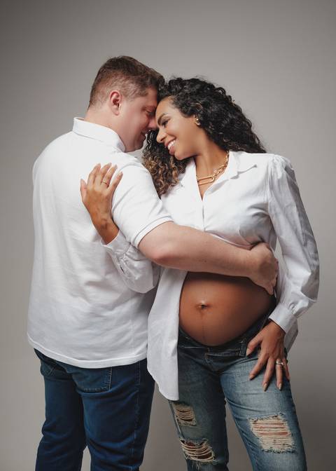 ensaio de gestante com o marido'