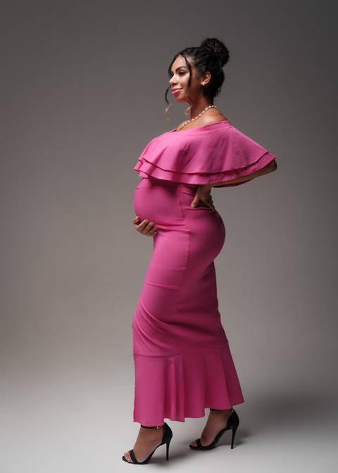 vestido mide para gesatnte rosa'