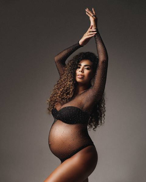 Foto de gestante com transparencia'