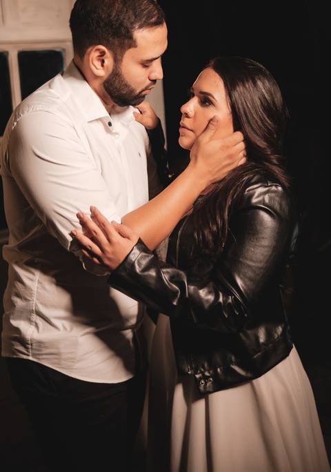 foto de casal com look iguais'