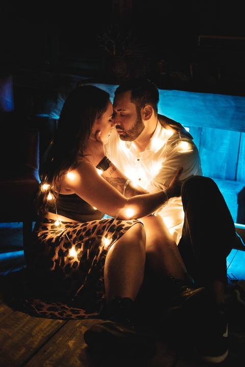 foto de casal com leed'