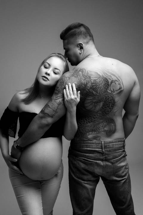 Ensaio de gestante em Studio'