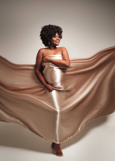 foto de gestante em tecido presidente Prudente '