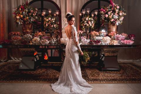 mesa de doces para casamento '