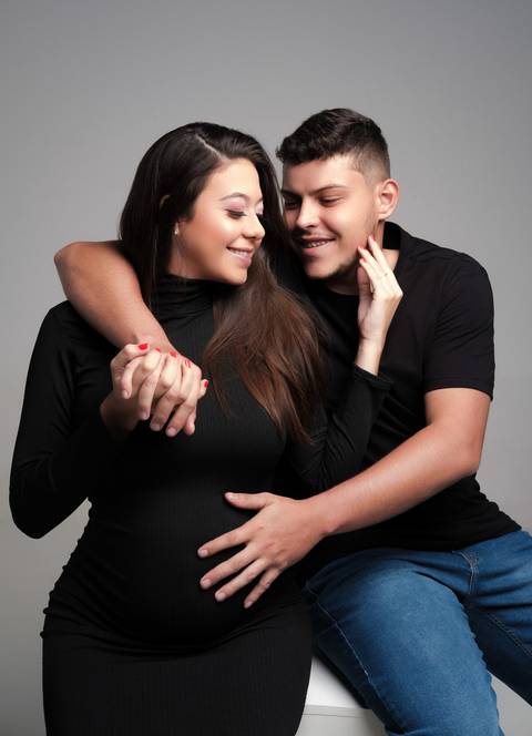 Ensaio gestante moderno'