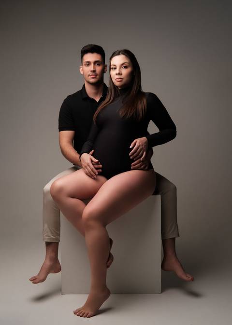 foto de gestante moderna'