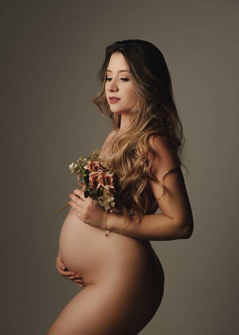 ensaio gestante sensual'