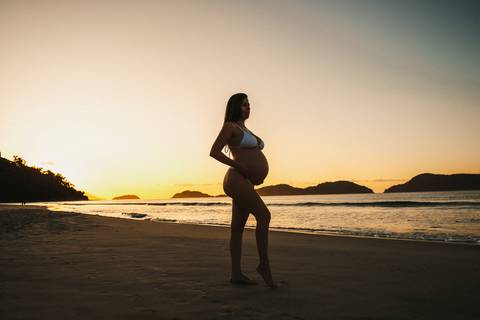 Foto de gesatnte no por do sol em juquehy'