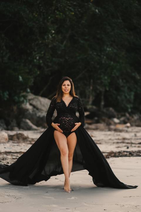 ensaio fotografico de gestante na praia , jurere internacional, Boraceia '