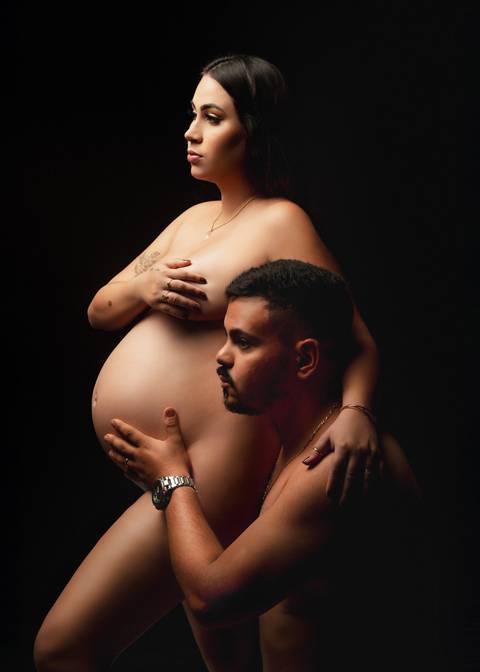 Ensaio de gestante com marido'