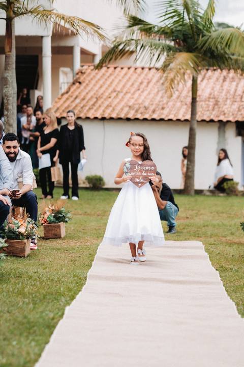 vestido da daminha de honrra Gisela horta '