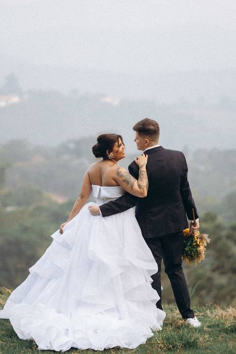 fotografo de casamento no campo '