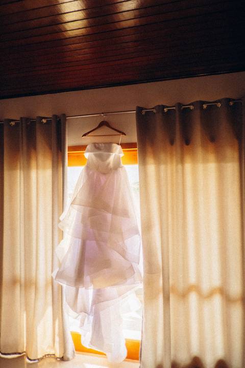 vestido de noiva para o campo'