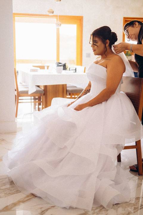 vestido de noiva princesa '