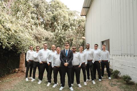 foto com os padrinhos '