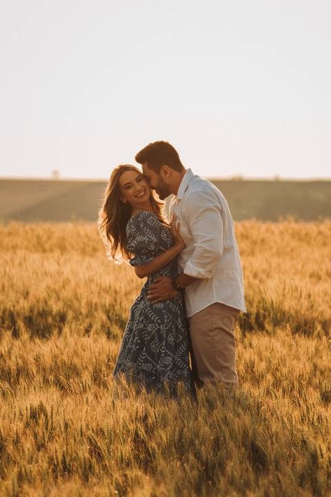 pre wedding no campo'