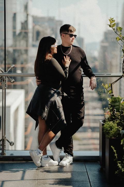 roupa para ensaio urbano'