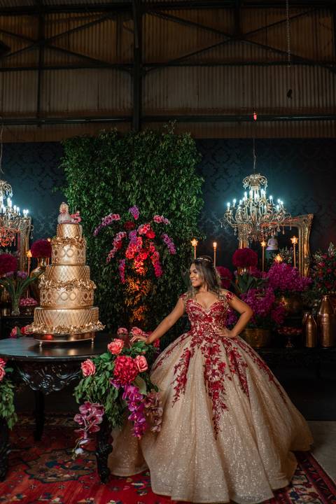 VESTIDO VERMELHO PARA VALSA DE FESTA DE 15 ANOS EM PRESIDENTE PRUDENTE '