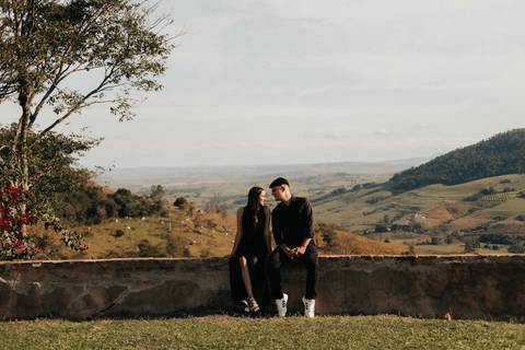 LOOK  PRETO PARA ENSAIO DE CASAL'