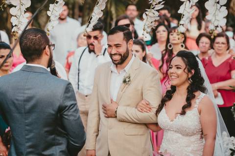 cerimonia de casamento ao ar livre em presidente Prudente '