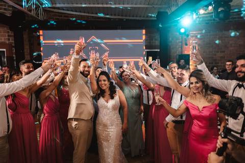 brinde com os padrinhos '