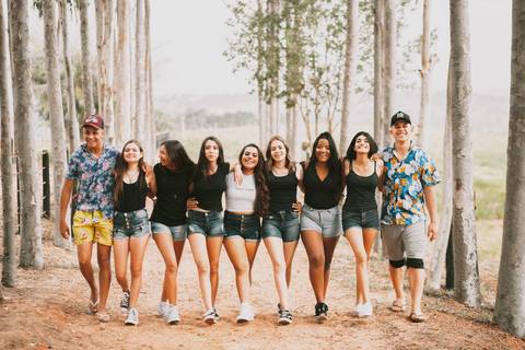 ensaio de debutante com os amigos '