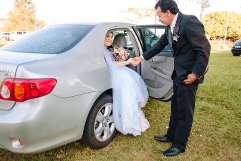 Foto entrada da noiva'