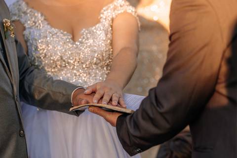 troca das alianças'