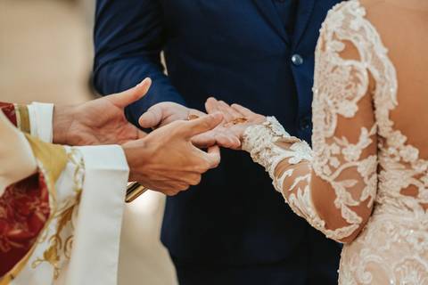 troca das alianças '