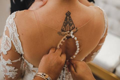 vestido de noiva semi sereia '