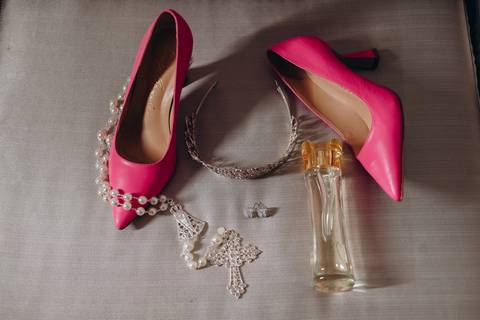 sapato pink para noiva '