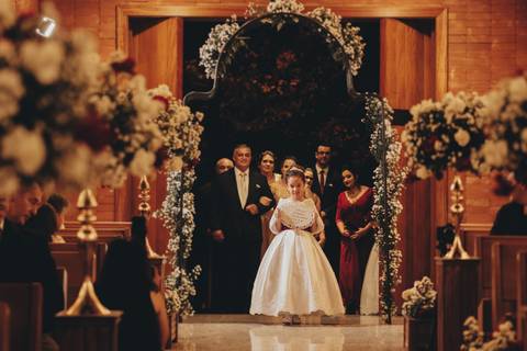 entrada da noiva vestido gisela horta '