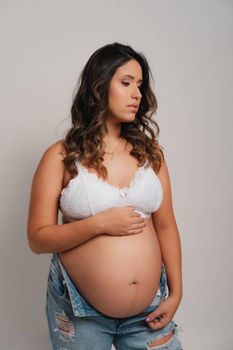 Look para ensaio de gestante '