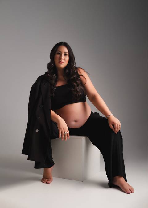 foto de estudio para gestante '