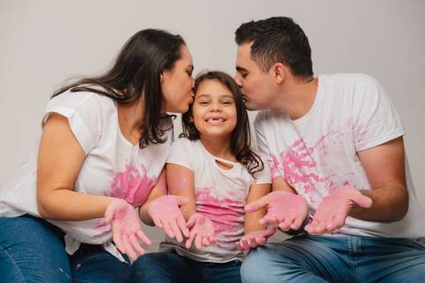 como fazer revelação do sexo com tinta '