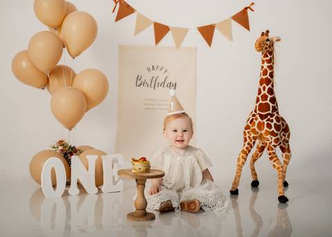 foto smash the cake'