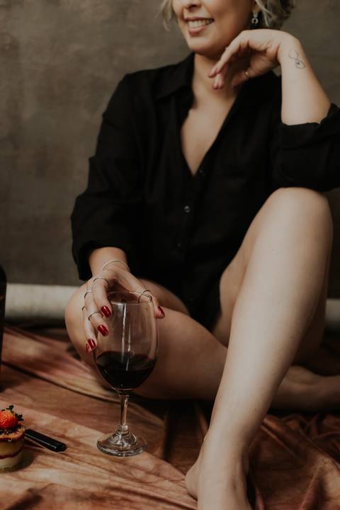 ensaio sensual em estudio '