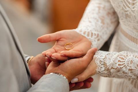 troca das alianças '