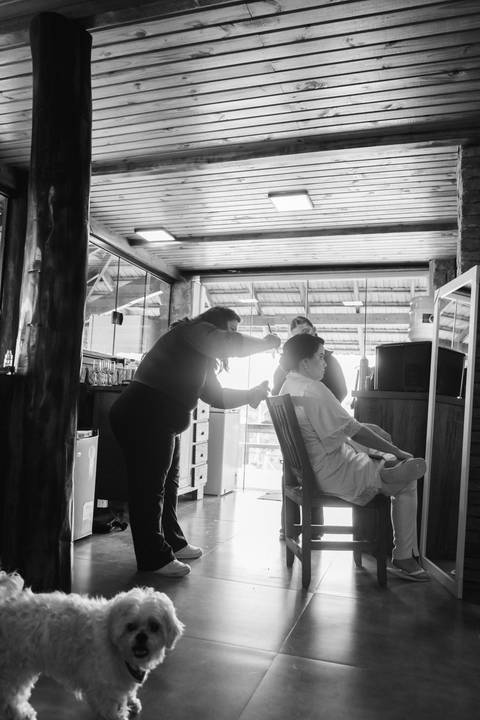 Dia da noiva no chalé '