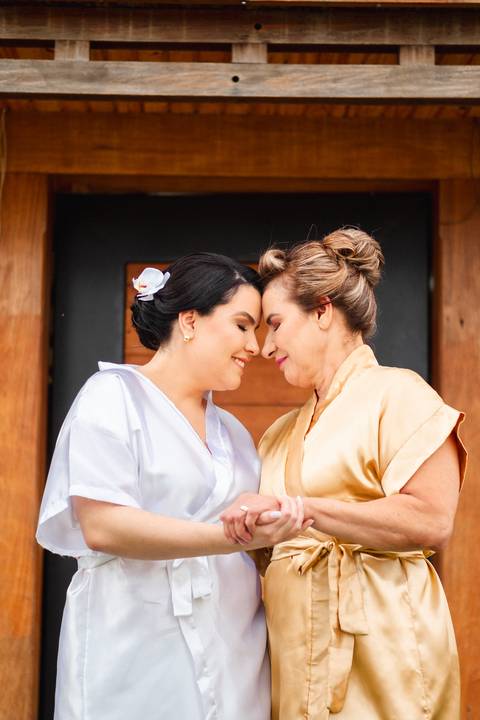 fotos da noiva com a sua mãe'