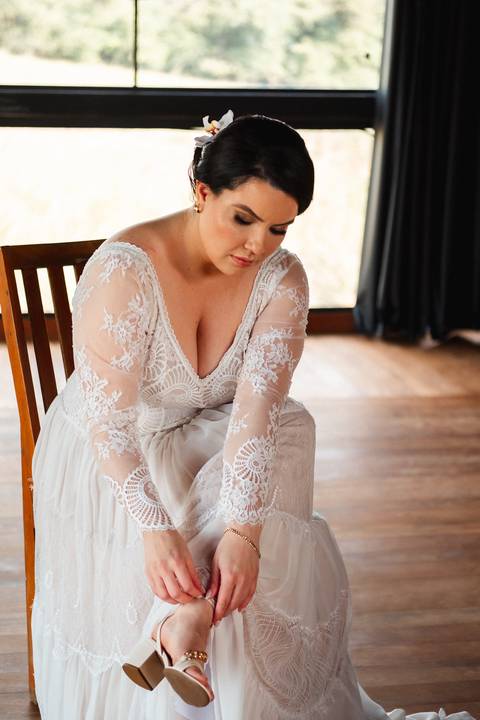 sapato para noiva , leve e bonito'