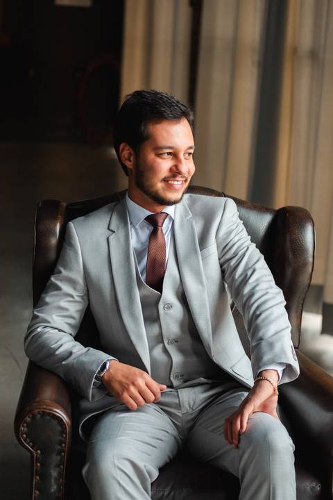 inspiração de terno para casamento no campo'