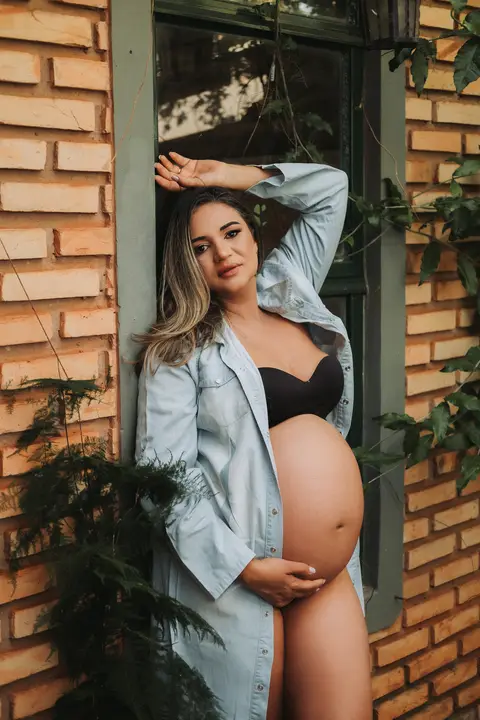 ensaio de gestante ao ar livre'